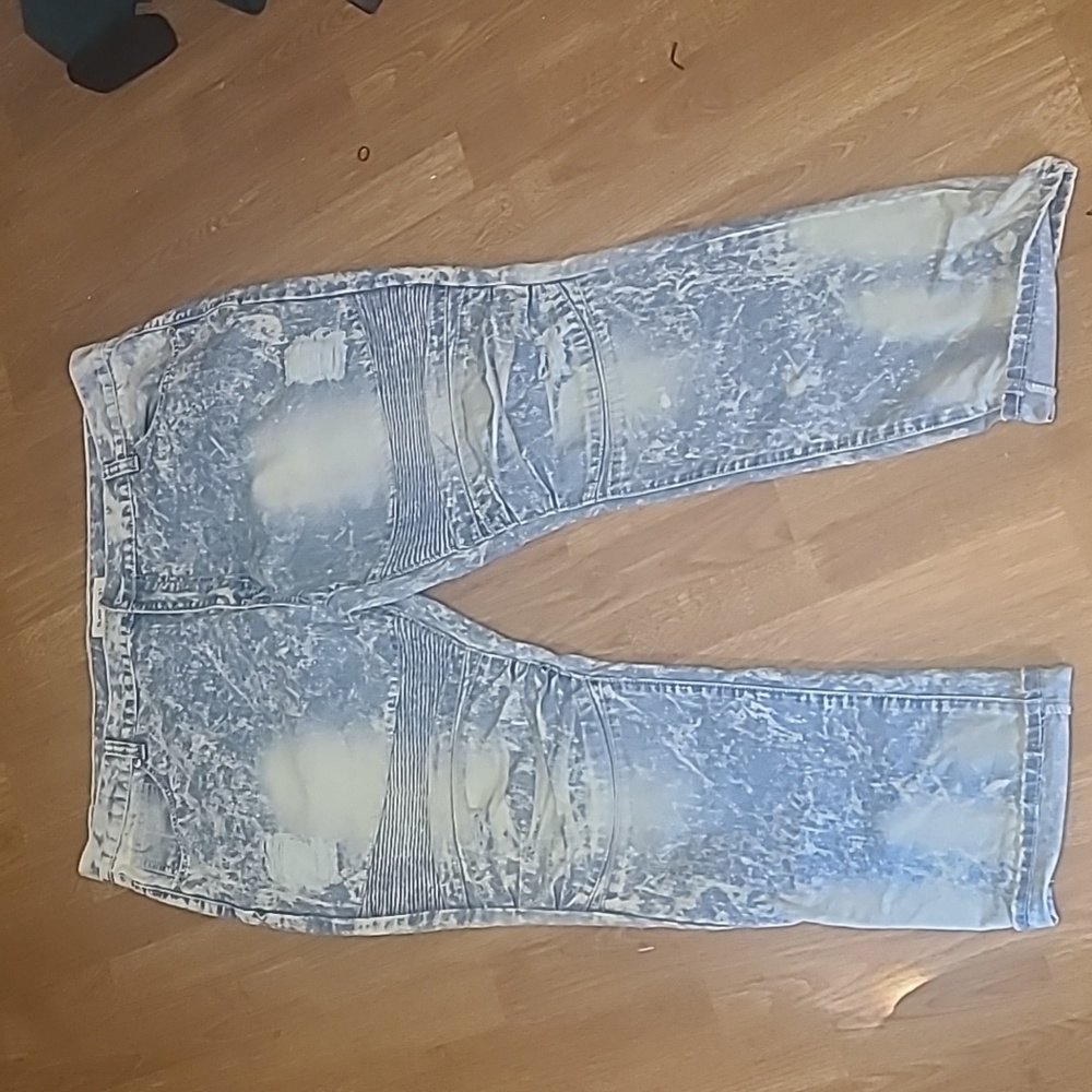 Blind Trust 46x32 Lightwash moto skinny jeans